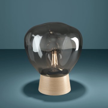 Eglo - Tafellamp 1xE27/40W/230V gerookt
