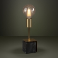 Eglo - Tafellamp 1xE27/40W/230V goud/zwart marmer