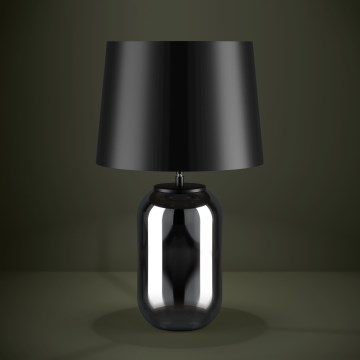 Eglo - Tafellamp 1xE27/40W/230V zwart/gerookt