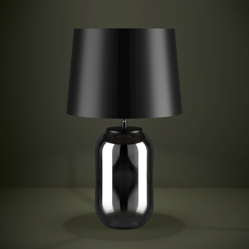 Eglo - Tafellamp 1xE27/40W/230V zwart/gerookt