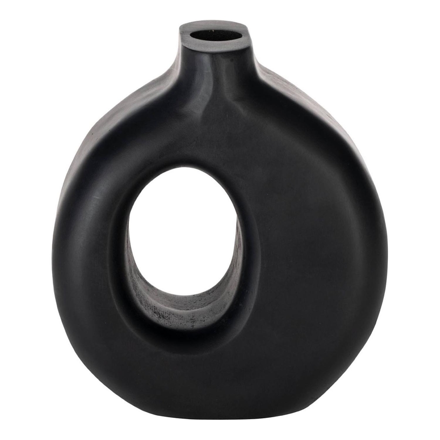 Eglo - Vase en bois 16,5x18 cm noir