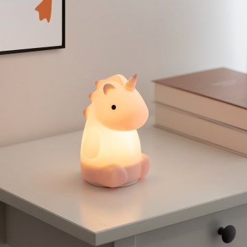 Eglo - Veilleuse tactile rechargeable LED RGBW pour enfants LED/5W/5V 1200 mAh licorne