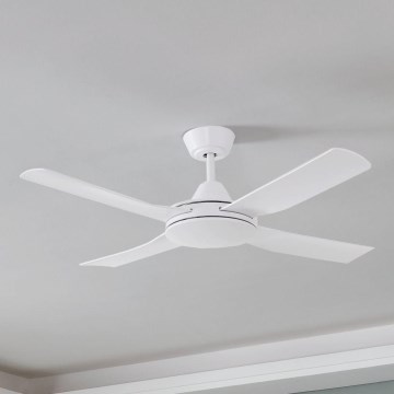 Eglo - Ventilateur de plafond 52W/230V + télécommande blanc