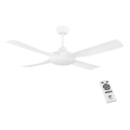 Eglo - Ventilateur de plafond LED/20W/230V blanc + télécommande