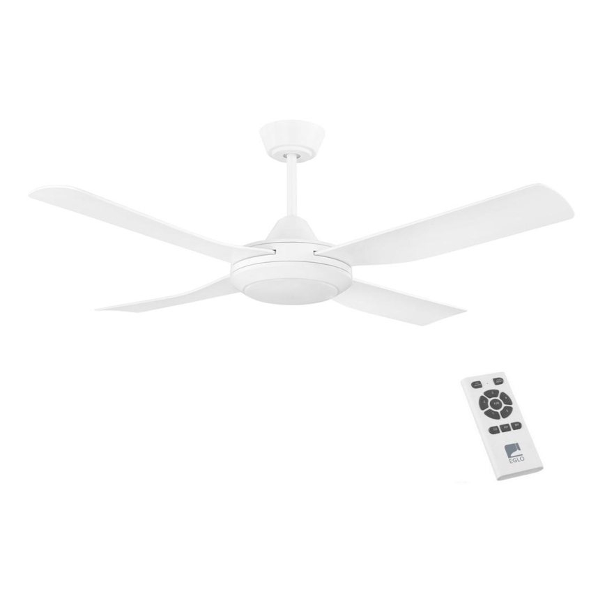 Eglo - Ventilateur de plafond LED/20W/230V blanc + télécommande