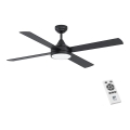 Eglo - Ventilateur de plafond LED à intensité variable LED/20W/230V + télécommande noir