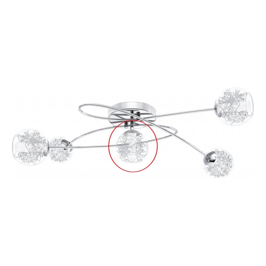 Eglo - Verre de rechange pour plafonnier LORDELO d. 18 cm