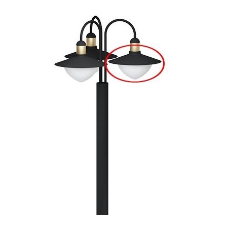 Eglo - Verre de remplacement pour lampe et applique murale SIRMIONE d. 19 cm
