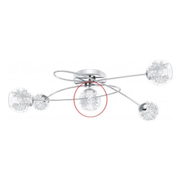 Eglo - Vervangend glas voor plafondlamp LORDELO diameter 18 cm