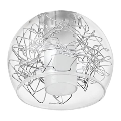 Eglo - Vervangingsglas voor wand- en plafondlamp BASENTO diameter 9 cm