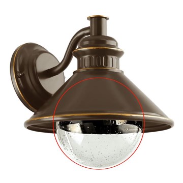 Eglo - Vervangingsglas voor wandlamp ALBACETE doorzichtig