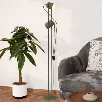 Eglo - Vloerlamp 2xE14/8W/230V groen