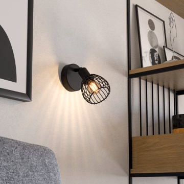 Eglo - Wandlamp 1xE14/40W/230V zwart