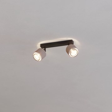 Eglo - Wandlamp 2xE14/40W/230V zwart/beige