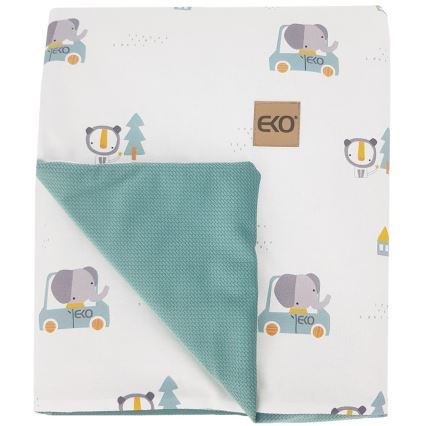 EKO - Couverture en coton CARS 100x80 cm