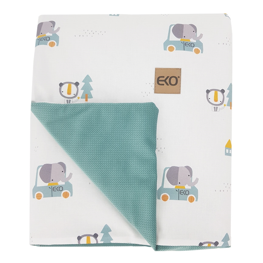 EKO - Couverture en coton CARS 100x80 cm