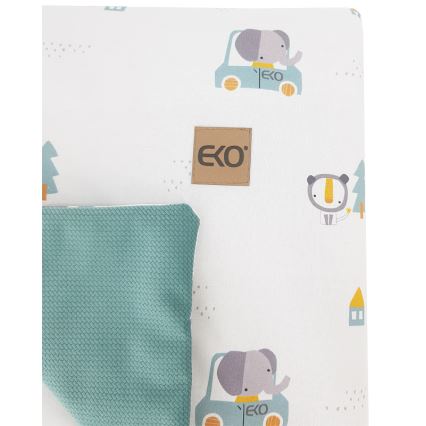 EKO - Couverture en coton CARS 100x80 cm