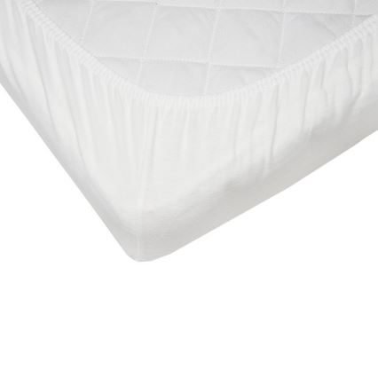 EKO - Drap imperméable avec une bande élastique JERSEY 120x60 cm blanc