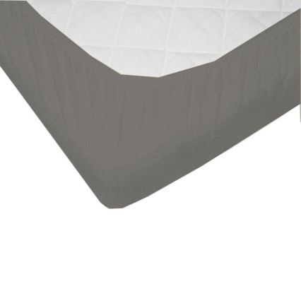 EKO - Drap imperméable avec une bande élastique JERSEY 120x60 cm gris