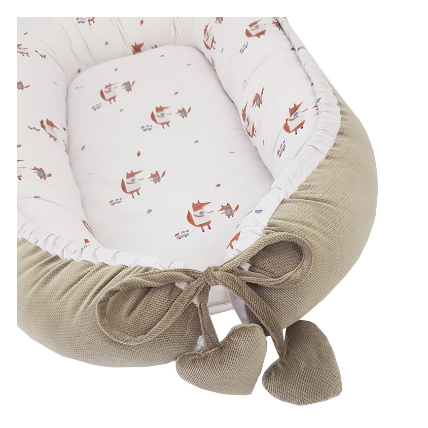 EKO - Katoenen babynestje FOX 90x60 cm