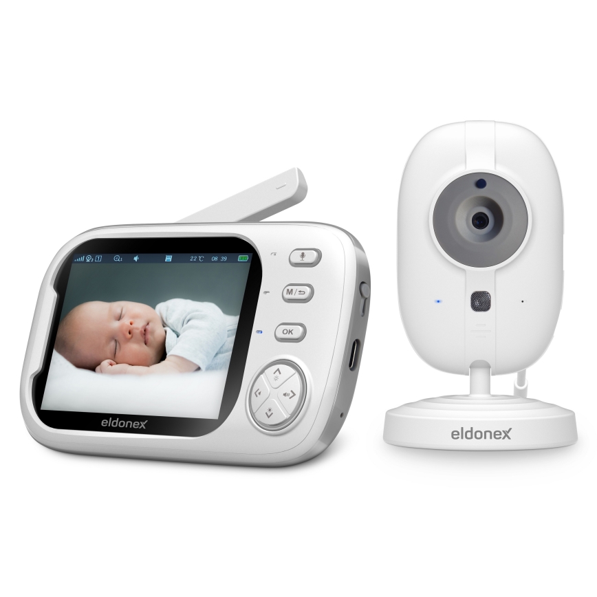 ELDONEX EBM-1010-WH - Babyphone caméra 5V/2000 mAh