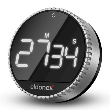 ELDONEX ECL-1210-SL - Keukentimer QuickCount 3xAAA zilver/zwart