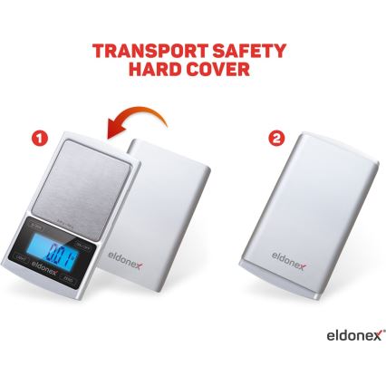 ELDONEX EKS-4040-SL - Balance de haute précision 2xCR2032 argent