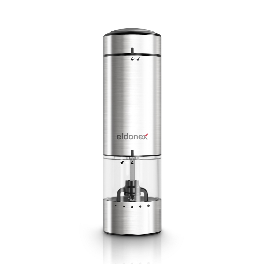 ELDONEX EPG-1100-SL - Moulin électrique à sel/poivre 4xAAA chrome mat