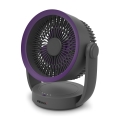 ELDONEX ESF-1010-GY - Oplaadbare tafelventilator 9W/5V 4000 mAh grijs
