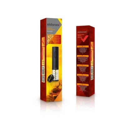 ELDONEX EWO-2100-BK - Ouvre-bouteille électrique pour vin 4xAA noir