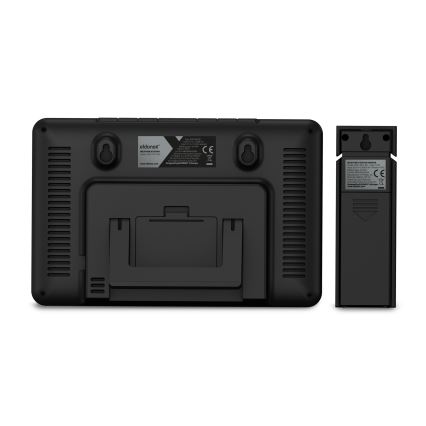 ELDONEX EWS-1010-BK - Weerstation met LCD scherm 2xAAA zwart