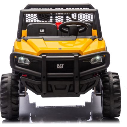 Elektrische auto CAT 60W/7500 mAh geel/zwart + afstandsbediening