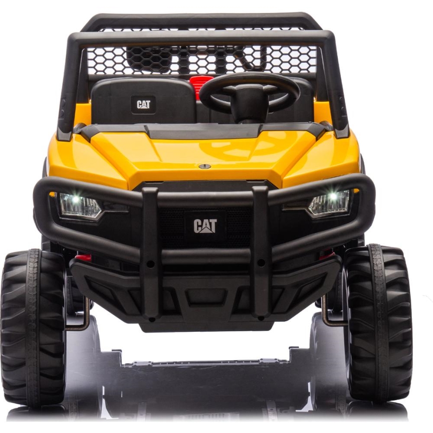 Elektrische auto CAT 60W/7500 mAh geel/zwart + afstandsbediening