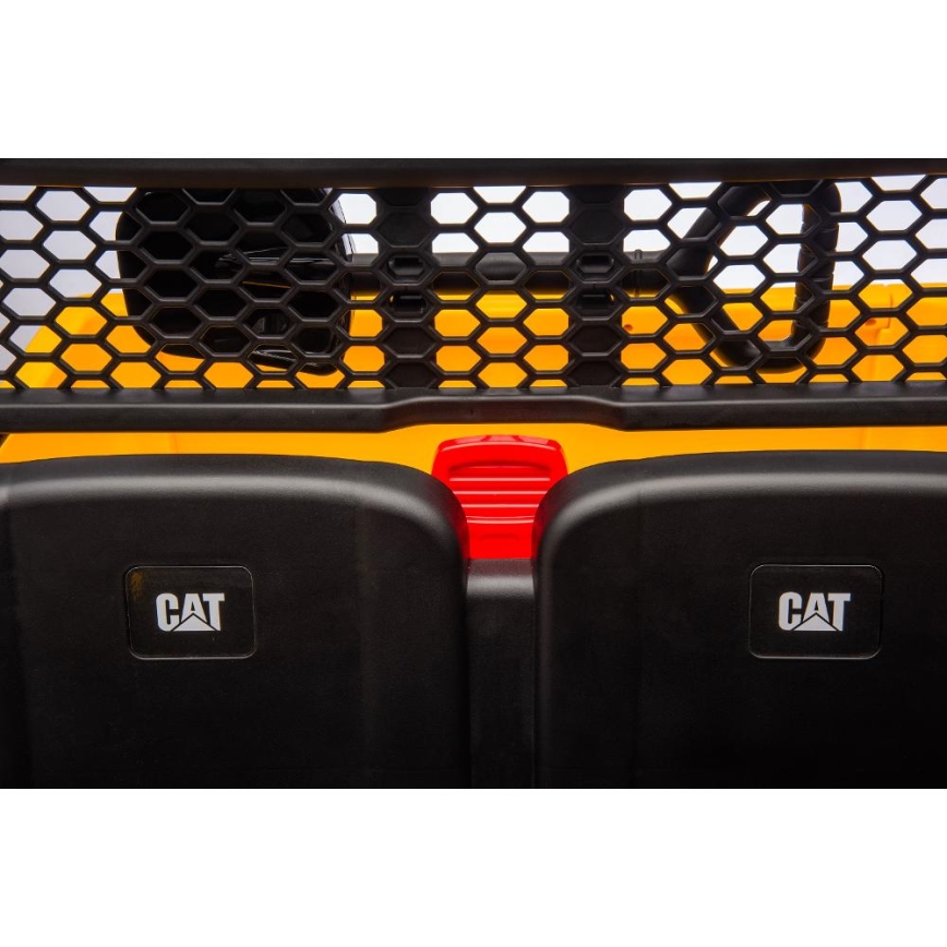 Elektrische auto CAT 60W/7500 mAh geel/zwart + afstandsbediening