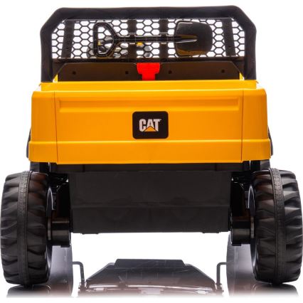 Elektrische auto CAT 60W/7500 mAh geel/zwart + afstandsbediening