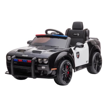 Elektrische auto Dodge Challenger Politieauto 50W/4500 mAh  zwart/wit