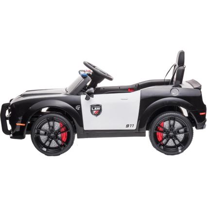 Elektrische auto Dodge Challenger Politieauto 50W/4500 mAh  zwart/wit