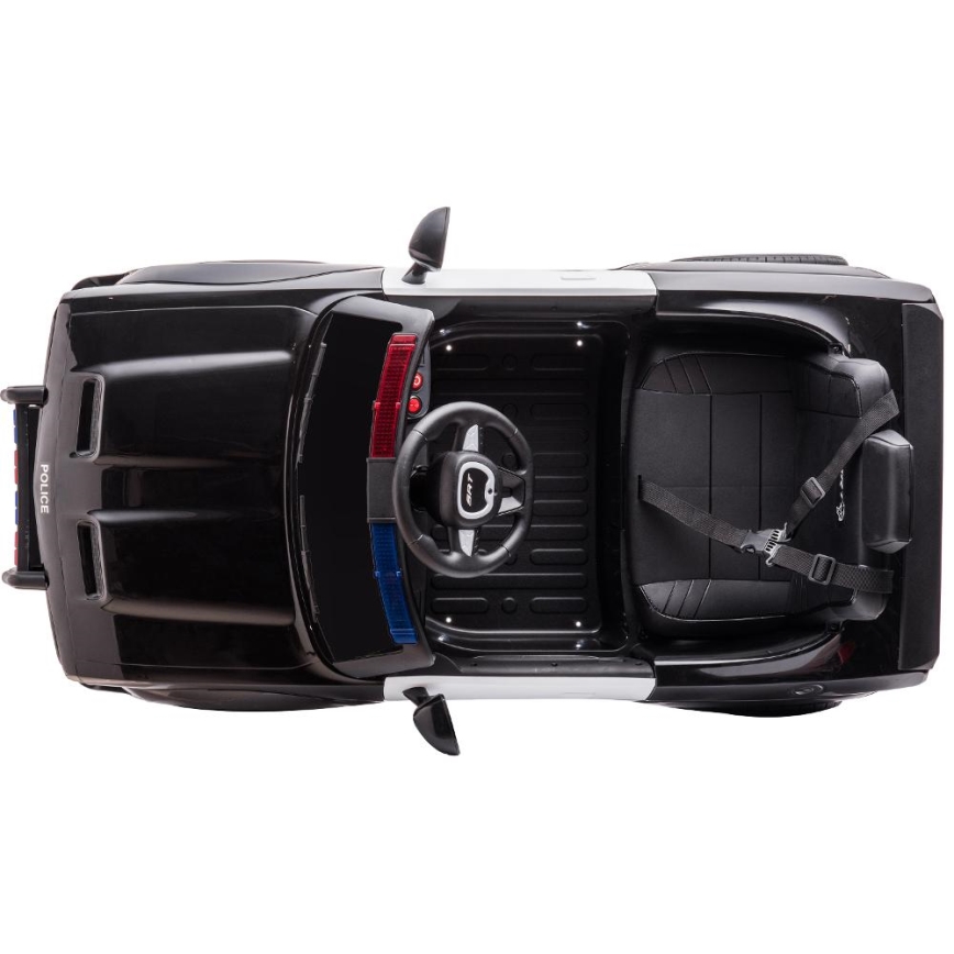 Elektrische auto Dodge Challenger Politieauto 50W/4500 mAh  zwart/wit