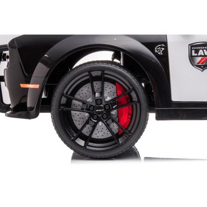 Elektrische auto Dodge Challenger Politieauto 50W/4500 mAh  zwart/wit