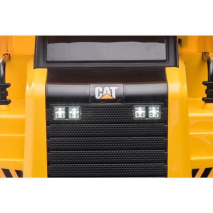 Elektrische speelgoedauto Caterpillar laadschop 60W/4500 mAh geel/zwart