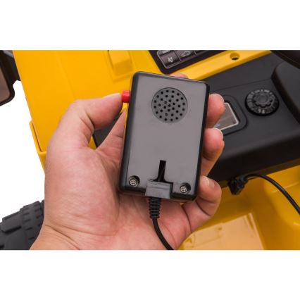 Elektrische speelgoedauto Caterpillar laadschop 60W/4500 mAh geel/zwart