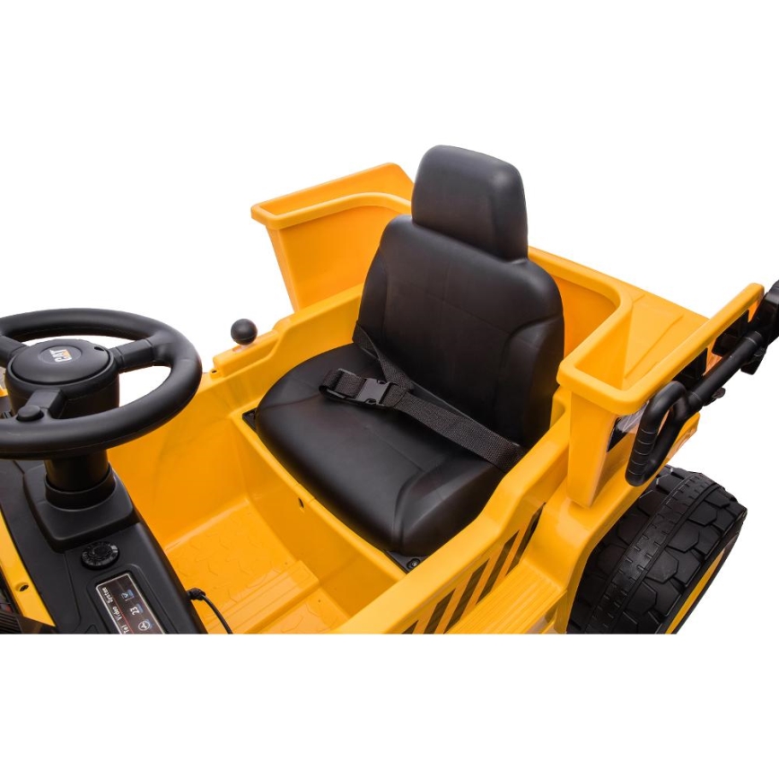 Elektrische speelgoedauto Caterpillar laadschop 60W/4500 mAh geel/zwart