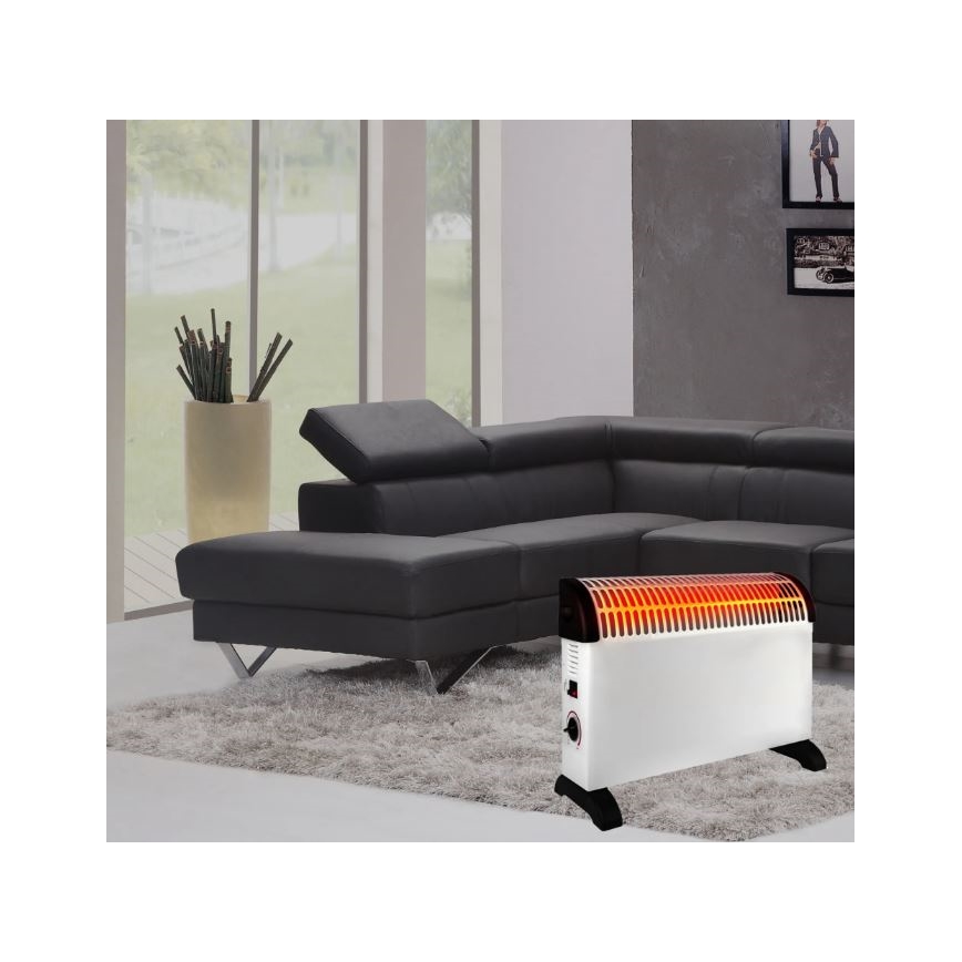 Elektrische convectorkachel 750/1250/2000W thermostaat