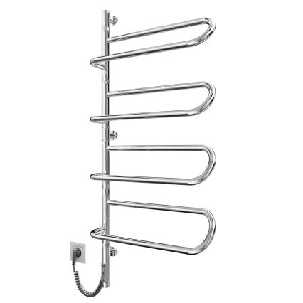 Elektrische draaibare handdoekdroger ELECTRA 120W/230V 102,5x47,5 cm RVS/chroom links