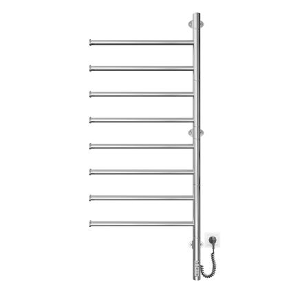 Draaibare elektrische handdoekdroger VEER 95W/230V 102,5x44,5 cm RVS / glanzend chroom