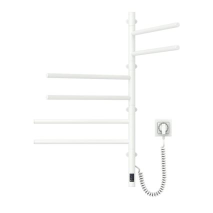 Elektrische draaibare handdoekdroger met thermostaat ARABESQUE 196W/230V 81,8 cm IP44 wit