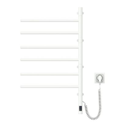 Elektrische draaibare handdoekdroger met thermostaat ARABESQUE 196W/230V 81,8 cm IP44 wit