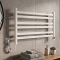 Elektrische handdoekdroger met thermostaat AVANGARD 181W 50x90 cm wit links
