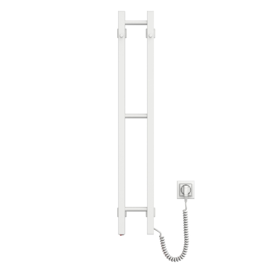 Elektrische handdoekdroger SILOUETTE 187W/230V 101,1 cm IP44 wit, rechts, vierkant
