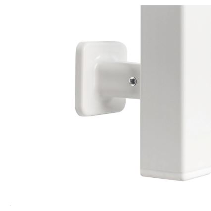 Elektrische handdoekdroger met thermostaat SILOUETTE 187W/230V 120,6 cm IP44 wit, rechts, vierkant